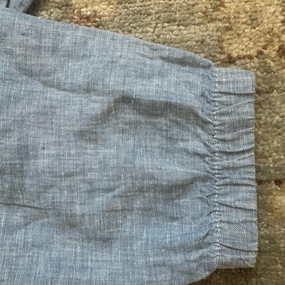 Athleta Retreat 100% Linen Joggers in Light Blue - Picture 5 of 10